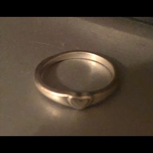 Girls silver James Avery heart ring